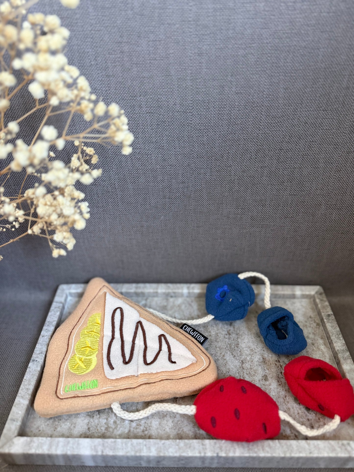 Crêpe aux fruits - peluche de fouille