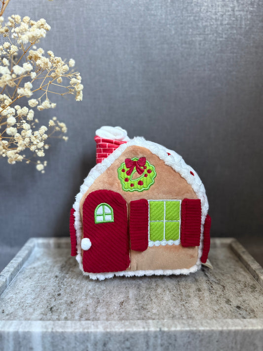 Maison pain d'épice - peluche de fouille