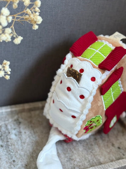 Maison pain d'épice - peluche de fouille