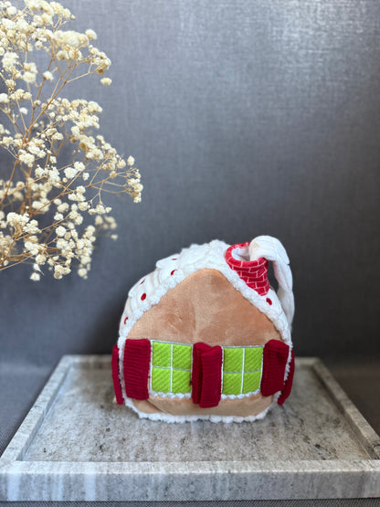 Maison pain d'épice - peluche de fouille